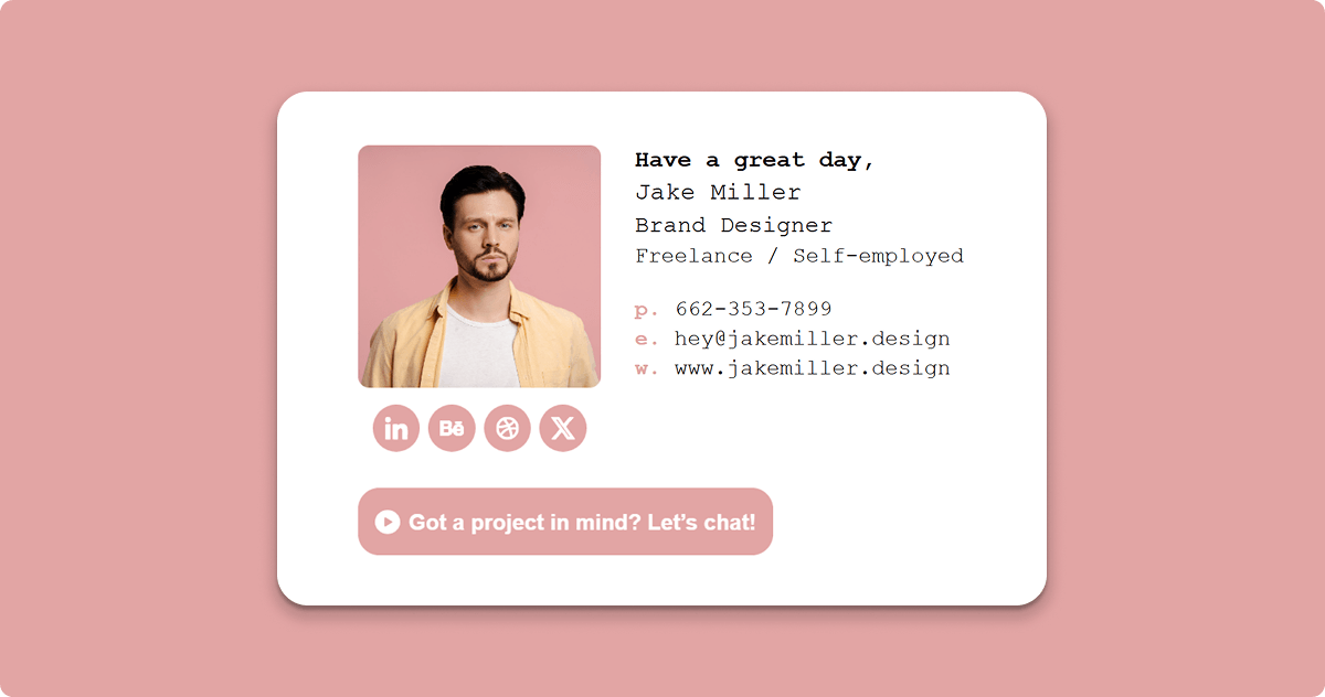 Email Sign Offs For casual emails