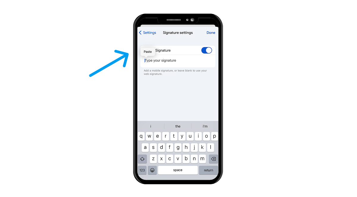 Paste Email Signature HTML Code