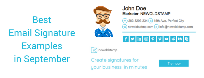 Best Email Signature Examples In September