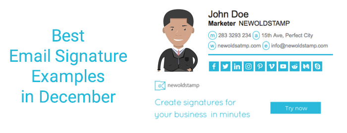 Best Email Signature Examples In December