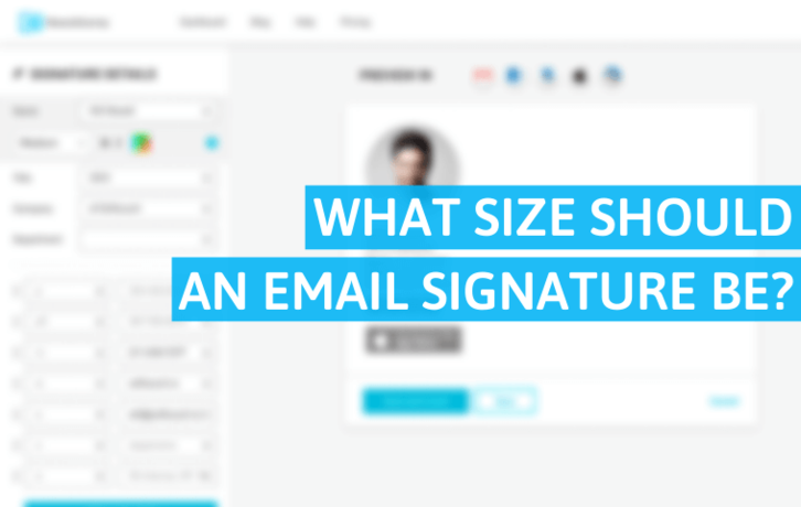 What Size Should an Email Signature Be?