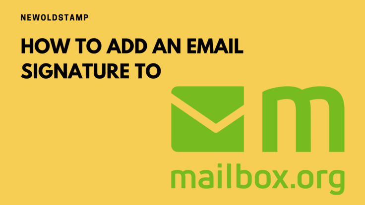 How to add a signature to MailBox